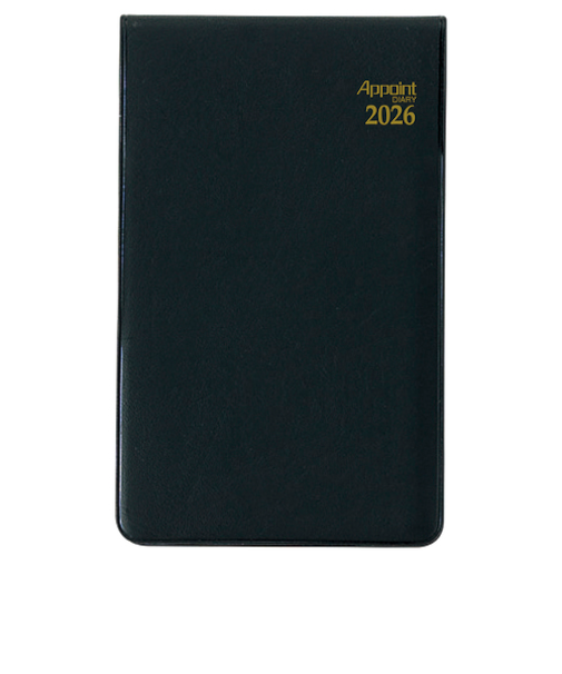 【2026年3月始まり】　ダイゴー　アポイント　ベーシックシリーズ　定形外　マンスリーホリゾンタル　E1109　ブラック　各月1日始まり