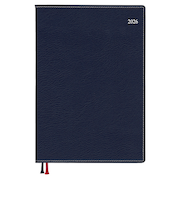 【2026年3月始まり】　ダイゴー　アポイント　ベーシックシリーズ　デスク　A5　マンスリーブロック　E8839　ネイビー　月曜始まり