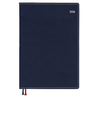 【2026年3月始まり】　ダイゴー　アポイント　ベーシックシリーズ　デスク　A5　マンスリーブロック　E8839　ネイビー　月曜始まり