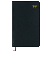 【2026年3月始まり】　ダイゴー　アポイント　ベーシックシリーズ　定形外　ウィークリーレフト　E1119　ブラック　月曜始まり