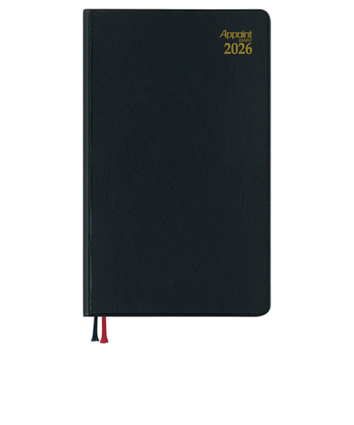 【2026年3月始まり】　ダイゴー　アポイント　ベーシックシリーズ　定形外　ウィークリーレフト　E1119　ブラック　月曜始まり