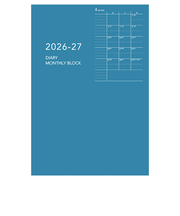 【2026年4月始まり】　ダイゴー　アポイント　ノートシリーズ　B6　マンスリーブロック　E9326　ブルー　月曜始まり