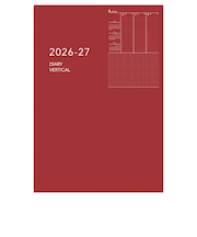 【2026年4月始まり】　ダイゴー　アポイント　ノートシリーズ　A5　ウィークリーバーチカル　E9331　レッド　月曜始まり