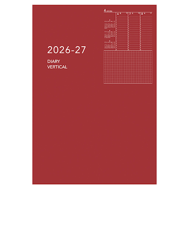 【2026年4月始まり】　ダイゴー　アポイント　ノートシリーズ　A5　ウィークリーバーチカル　E9331　レッド　月曜始まり