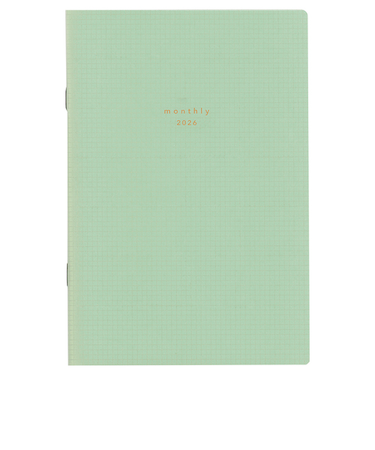 【2026年3月始まり】　ダイゴー　isshoni._B6　マンスリーブロック　E9911　クリア　月曜始まり