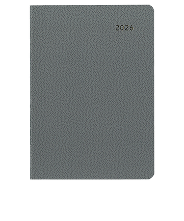 【2026年3月始まり】　ダイゴー　MILL　クロコ　A6　ウィークリーレフト　E9629　グレー　月曜始まり