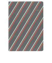 【2026年3月始まり】　ダイゴー　MILL　ストライプ　B6　マンスリーブロック　E9623　グレー　月曜始まり