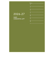 【2026年4月始まり】　ダイゴー　アポイント　ノートシリーズ　A5　ウィークリーレフト　E9329　グリーン　月曜始まり