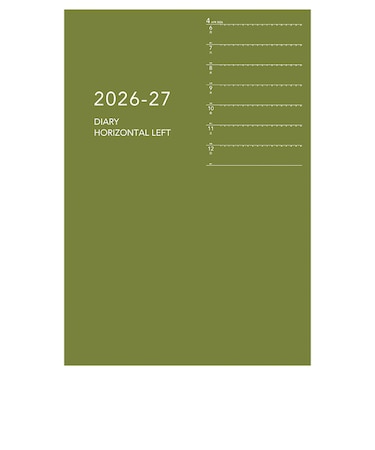 【2026年4月始まり】　ダイゴー　アポイント　ノートシリーズ　A5　ウィークリーレフト　E9329　グリーン　月曜始まり