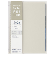 【2026年4月始まり】　マルマン（maruman）　ノートデダイアリー　B5　26穴　FD434-26-98　クリア　月曜始まり