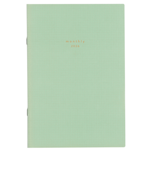 【2026年3月始まり】　ダイゴー　isshoni._A5　マンスリーブロック　E9913　クリア　月曜始まり