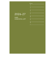 【2026年4月始まり】　ダイゴー　アポイント　ノートシリーズ　B6　ウィークリーレフト　E9328　グリーン　月曜始まり