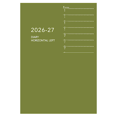 【2026年4月始まり】　ダイゴー　アポイント　ノートシリーズ　B6　ウィークリーレフト　E9328　グリーン　月曜始まり