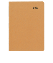 【2026年3月始まり】　ダイゴー　MILL　クロコ　A6　ウィークリーレフト　E9626　イエロー　月曜始まり