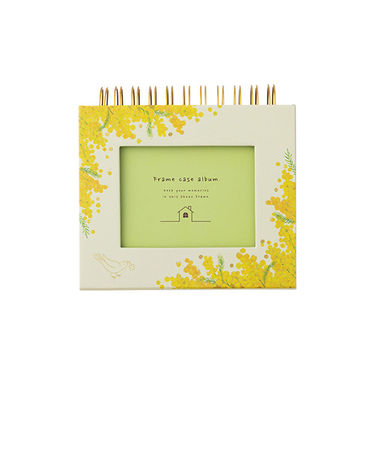 ナカバヤシ　フォトランク　フレームケース　アルバム　L　A-FTPC-104-Y　フラワーイエロー