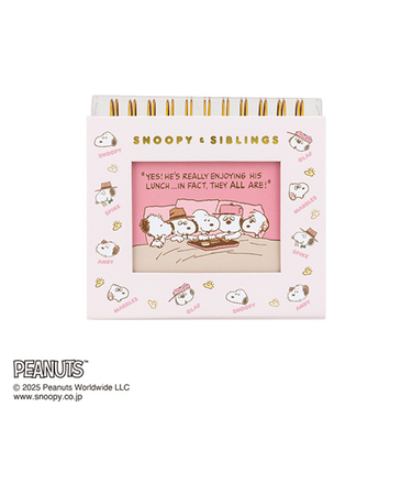 ナカバヤシ　フォトランク　フレームケース　アルバム　L　ピーナッツ　スヌーピー　ベージュ