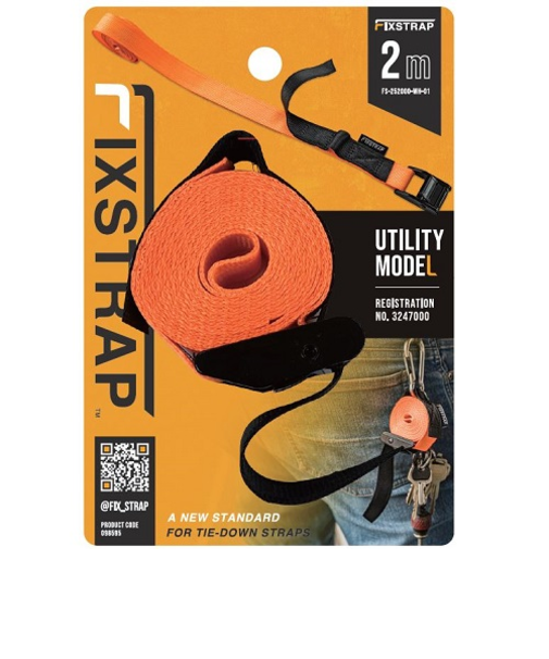 フィックスストラップ（FIXSTRAP）　荷締ベルト　2m　オレンジ