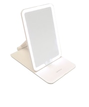 【お買い得】　サフラン（SAFFRON）　折りたたみLEDミラー　角型　HDLー7509