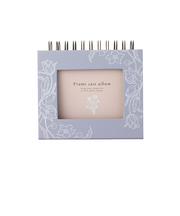 ナカバヤシ フォトランク フレームケース アルバム L A-FTPC-104-V フラワーバイオレット