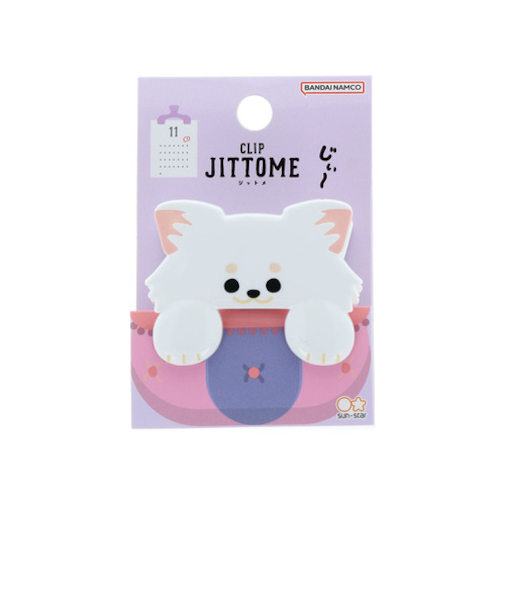 サンスター文具　ダイカットクリップ　ジットメ（JITTOME）　S3627128　チワワ/ホワイト