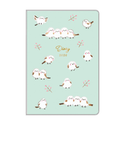 【2026年2月始まり】　リュリュ（RYU-RYU）　スケジュール帳　A6　マンスリーブロック　SDK2606　シマエナガ　日曜始まり