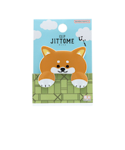 サンスター文具　ダイカットクリップ　ジットメ（JITTOME）　S3627101　柴犬/茶
