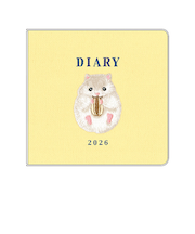 【2026年2月始まり】 リュリュ(RYU-RYU) ミニサイズスケジュール帳 定形外 マンスリーブロック SDQ2606 ハムスター 日曜始まり