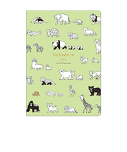 【2026年2月始まり】　リュリュ（RYU-RYU）　スケジュール帳　アニマルパレード　B6　マンスリーブロック　SDNS2605　オールアニマル　月曜始まり