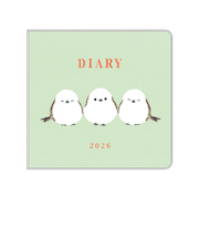 【2026年2月始まり】 リュリュ(RYU-RYU) ミニサイズスケジュール帳 定形外 マンスリーブロック SDQ2605 シマエナガ 日曜始まり