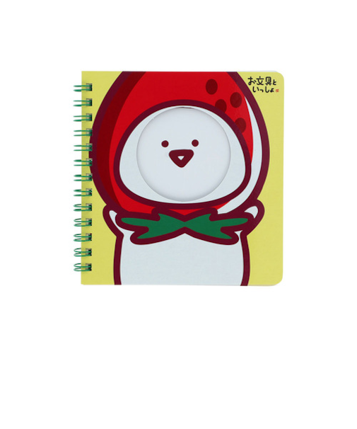 サンスター文具　窓付きスクエアリングノート　お文具といっしょ　お文具さん