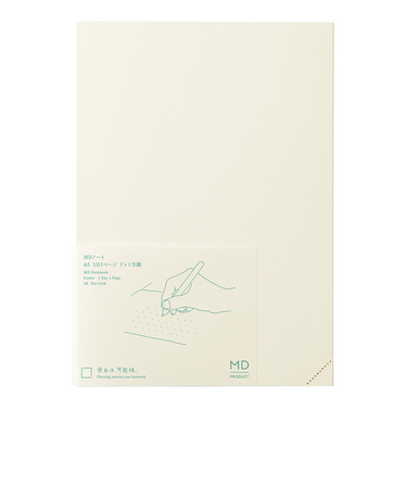 エムディプロダクト（MD　PRODUCT）　MDノート　A5　1日1ページ　15390006　ドット方眼