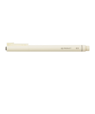 エムディプロダクト（MD　PRODUCT）　MDドローイングペン　0.5mm　38146006　黒