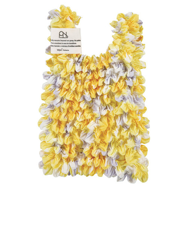 ダブリュピーシー（Wpc.）　しぼりバッグ　グラデーションフラワーイエロー