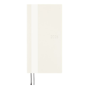 【2026年4月始まり】　ほぼ日　weeks　ホワイトライン　B6スリム　ウィークリーレフト　アイボリー　月曜始まり