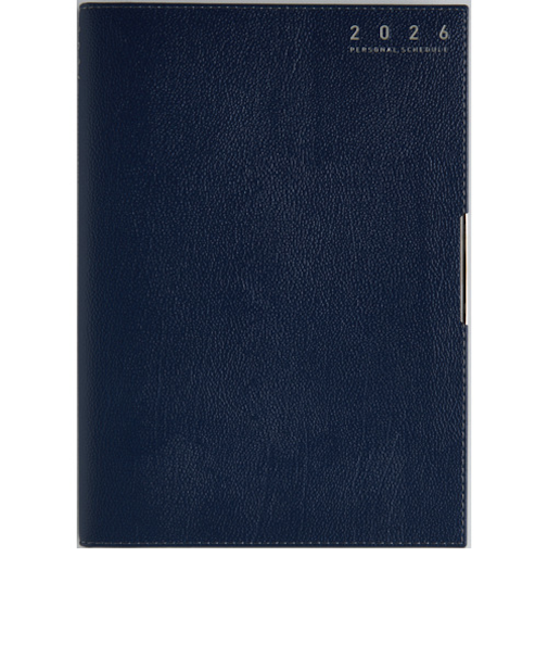 【2026年4月始まり】　高橋書店　T'ディレクションダイアリーワイド　A5　ウィークリーバーチカル　645　ネイビー　月曜始まり