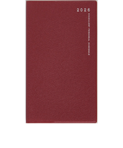 【2026年3月始まり】　高橋書店　リベルデュオ3　その他　マンスリーブロック　793　クラッシーレッド　日曜始まり