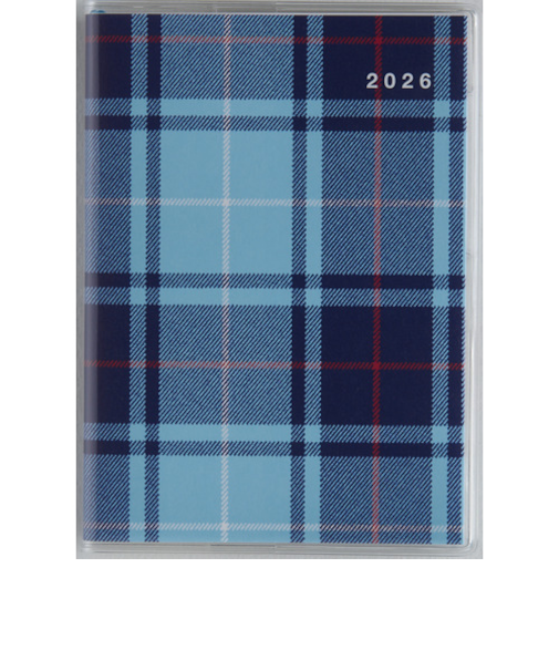 【2026年3月始まり】　高橋書店　プチクレール2　B7　マンスリーブロック　672　チェック　日曜始まり