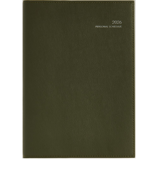 【2026年3月始まり】　高橋書店　ディアクレールラプロ3　A5　マンスリーブロック　628　グリーン　日曜始まり