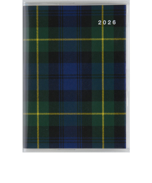 【2026年3月始まり】　高橋書店　プチクレール1　B7　マンスリーブロック　671　チェック　日曜始まり