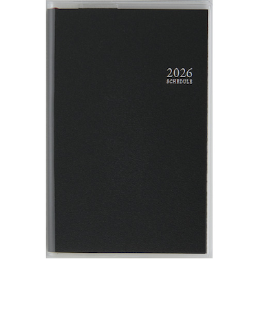 【2026年3月始まり】　高橋書店　ビジネス手帳＜小型版＞4　その他　ウィークリーホリゾンタル　845　黒　月曜始まり