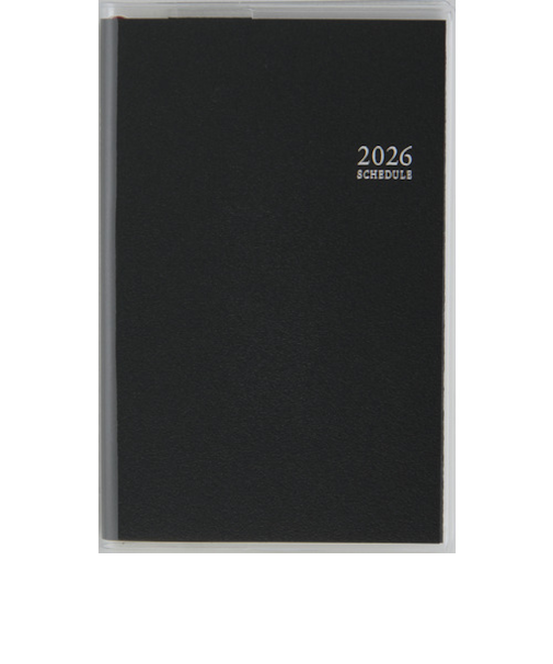 【2026年3月始まり】　高橋書店　ビジネス手帳＜小型版＞4　その他　ウィークリーホリゾンタル　845　黒　月曜始まり