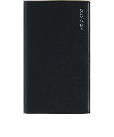 【2026年3月始まり】　高橋書店　ニューダイアリーミニ3　その他　ウィークリーホリゾンタル　832　黒　月曜始まり