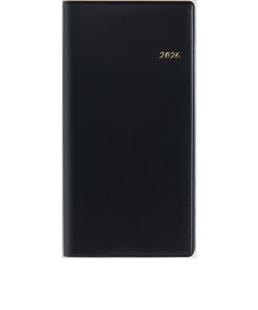 【2026年3月始まり】　高橋書店　ニューダイアリー　その他　ウィークリーレフト　804　黒　月曜始まり