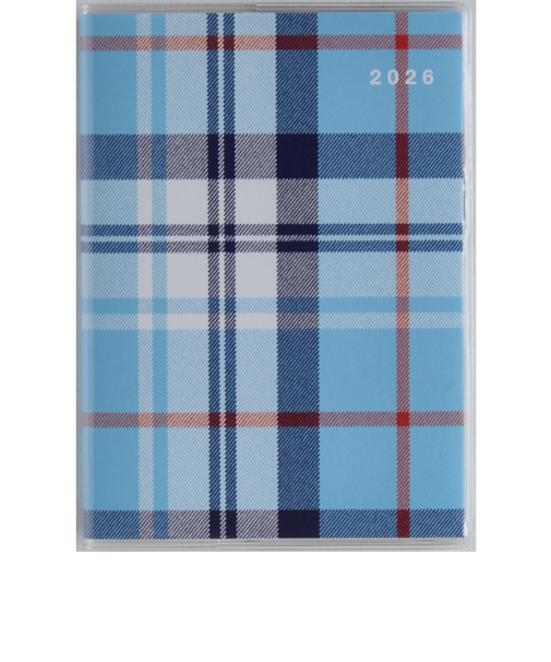 【2026年3月始まり】　高橋書店　メルクレール3　A6　マンスリーブロック　693　チェック　日曜始まり