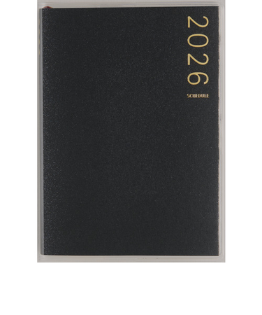 【2026年3月始まり】　高橋書店　T'pure1　B7　ウィークリーレフト　762　ブラック　月曜始まり