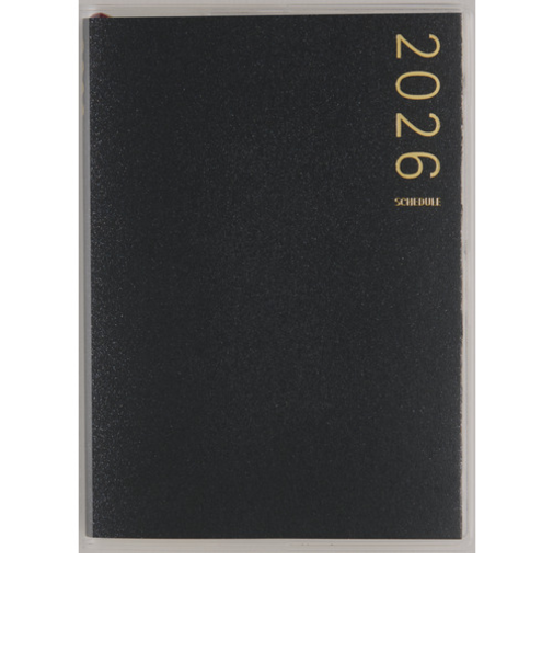 【2026年3月始まり】　高橋書店　T'pure1　B7　ウィークリーレフト　762　ブラック　月曜始まり