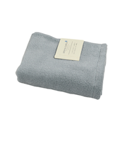 【お買い得】　オトナコットン（Otona　Cotton）　無撚糸カラー　フェイスタオル　ブルー