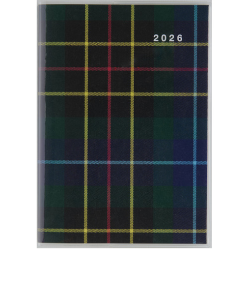 【2026年3月始まり】　高橋書店　クレールインデックス4　B6　マンスリーブロック　689　チェック　月曜始まり