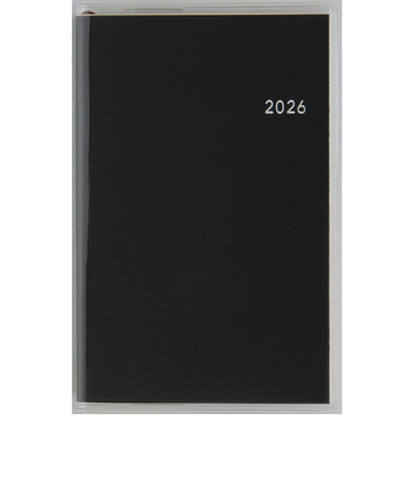【2026年3月始まり】　高橋書店　ビジネス手帳＜小型版＞6　その他　ウィークリーホリゾンタル　843　黒　月曜始まり