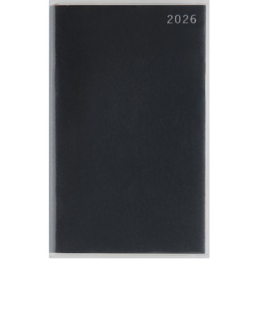 【2026年3月始まり】　高橋書店　T’beauインデックス2　その他　ウィークリーホリゾンタル　652　ブラック　月曜始まり